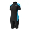 Wetsuits Drysuits 1,5 mm Neoprene Wetsuit Kvinnor Kortärmad dykdräkt Set Surfing Snorkling Spearfishing Baddräkt 230612