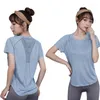 Camicie attive Top sportivo da donna Traspirante Sexy Mesh Back Summer T-shirt da palestra taglie forti Lady Activewear Fitness Running Manica corta