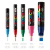 Markers POSCA Marker Pen Set PC-1M PC-3M PC-5M POP Advertising Poster Graffiti Note Pen Painting Hand-painted 230612