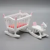 Jeux de nouveauté Odoria 1 12 Dollhouse Miniature Baby Nursery Room 6pcs Furniture Set Decoration 230613