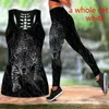Women's Leggings 2 Styles Panther Yoga Outfit For Women Fashion 3D Print Workout Leggings Fitness Sports Yoga Pants Tank Top Yoga Set Plus Size