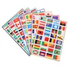 Enfants jouet autocollants 7 feuilles de drapeau carte du monde Football thème fête faveurs sport pays autocollant 230613