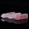 Natural Pink Crystal Tower Arts Mineral Chakra Healing wandsReiki Energy stone six-sided Quarze Point magic wand rough polished Nkuri