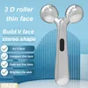 Masseur de visage 3D EMS Roller Serrage électrique Barre anti-rides Vibration Minceur Beauté Soins de la peau Massage de levage 230612