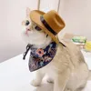 Abbigliamento per cani Cappello Sole Western Cowboy Doll Dressing Cat Pet Decorazione esterna Perro Accessori divertenti