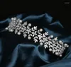 Hair Clips Pearl Zircon Zirconia Tiaras And Crowns Party Evening Dress Headbands For Brides Women Wedding Accessories Bridal Jewelry