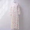 2023 Casual Dresses Heart Print Long Sleeve Dress Women Fashion Loose Vestidos Vintage Female A-line Cotton Summer