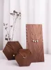 Jewelry Pouches Black Walnut Wood Necklace Chain Pendant Display Holder Stand Ring