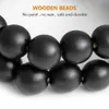 Garden Decorations Ornament Closet Door Handle Wall Hanging Black Garland Rustic Tassel home Rattan home Decoration Gift Wood Bead R230613