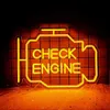 Letreiro Neon LED Check Engine Sinal Neon Luz Led Oficina de Reparação de Automóveis Decoração Bar Club Luminous Atmosphere Lamp USB R230613