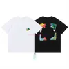 OFFes Mens t shirts summer womens designers t shirts Loose Tees Brands Tops Man S Casual Shirt Luxurys Clothing Street couple shirt Sleeve Clothes European size