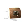 Jewelry Pouches Creative Ring Box Wooden Handmade Craft Rustic Storage Holder Personalized Bearer Wedding Gift For Girl