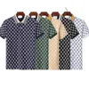 2023 polos de moda, camiseta informal para hombre, camiseta polo de algodón con Medusa bordada, polos de cuello alto, camisas 5WOA