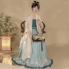 Vêtements ethniques Femmes Asiatique Chinois Traditionnel Hanfu Folk Dance Party Costume Oriental Fairy Princess Shooting Performance Outfit