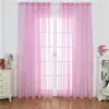 Curtain Shiny Yarn Star Tulle Curtains For Living Room Modern Sheer Bedroom All Window Drapes High Quality Durable Supplies