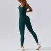 Yoga-outfit lente naadloos eendelig pak dans buikverstrakking fitness workout set stretch bodysuit gymkleding push-up sportkleding 230612
