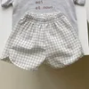 Shorts Summer Children Boy Girl Cotton And Linen Loose Pant Toddler Baby Cute Plaid Printed 12M5T 230613