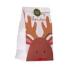 Emballage cadeau 6 pièces ensemble sac noël à main pomme présent boîte bonbons créatif père noël bonhomme de neige wapiti noël emballage paquet