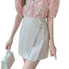 Skirts Fashion Women's Skirt High Waist Slim Buttocks Short Mini Woman 2023 Black And Apricot A-line Lady's