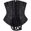 Bustiers Corsets 24 Double Spiral Steel Boned Waist Control Control Underbust Women Jacquard Cincher Corselet Plus Size XS-6XL