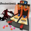 Gry imprezowe rzemieślnicze koszykówka Mini Finger Basket Sport Strzelanie do stolika Battle Board Board Toys for Boys Prezenty 230613