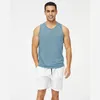 Mens Sleeveless Shirt Fitness Mens Sports Blank Tank Top Workout Vest Cotton Muscle Tank Top Gyms Clothing G27