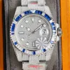 Designer R Olaxs Watches Full Diamond Mens Watch Automatic Mechanical Sapphire 41mm Business Wristwatch Waterproof Cleasure C
