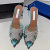 Aquazur Gatsby robe chaussures sandales Ballet danse femmes cristal cuir fête mariage mariée décoration talons ouverts talons hauts