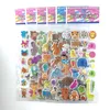 Adesivi giocattolo per bambini 12 fogli Set Mini adesivo 3D animale carino per ragazzi Ragazze Scrapbooking fai da te Puffy PVC Regalo per bambini 230613