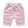 Pantaloncini Estate per Ragazzi Ragazze Cotone Tinta unita Mutandine per bambini Elastico in vita Pantaloni corti sportivi da spiaggia Abbigliamento per bambini 230613