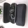 Rectangle Sunglasses Cases Pressure-proof Zipper Crush Resistance Eye Glasses Sunglasses Boxes Eyewear Protector Box With Lanyard