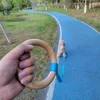 Trelas Cão Dupla Cabeça Leash Beech Wood Handle 3m Resistente Céu Azul Nylon Faixa Reflexiva Pesada Fecho Forte Pet Carro Cinto de Assento