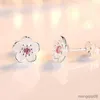 Cherry Bloesems Oorknopjes Zilver Kleur Oorstekers Vrouwen Fijne Sieraden Moederdag Verjaardagscadeau R230613