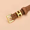 Andra modetillbehör Bälten Western Fashion Women Leather Belt Alloy Pin Buckle mångsidig kjol Jeans Casual Pants Black Red Orange Pink White Brown J230613