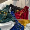 Designers Rhude Men's Shorts Panel Kort solnedgång Letter Printing Colored Straight Pants Gym Shorts Summer Loose Shorts Män