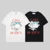 Mens Digner t shirt casablanc t shirt mode män casual t-shirts man klädgata t-shirts tennis klubb shorts ärm tyg lyxskjorta s-2xl