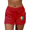 Damesshorts Zomer Naadloze damesshorts Kiss Lip Pattern Workout Ademend Sneldrogend Fitness Korte broek Sexy Beuken Boardshorts Dames