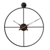 壁時計丸い北欧時計メタルリビングルームデザイナーサイレントオフィスクラシッククラシックラグジュアリーホルロゲムラレホームデコレーションGXR45XP