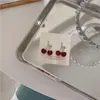 Dangle Boucles D'oreilles Origine Été Délicat Cerise Fruit Feuilles Résine Transparente Boucle D'oreille Pour Les Femmes Exquis Rouge Noir Couleur Bijoux