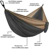 Hammocks Solid Color Hammock with Hammock straps Black carabiner Camping Survival travel Double Person outdoor furniture