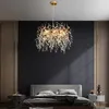 Chandeliers Modern Luxury Crystal Dining Living G9 Led Metal Hanging Lamp Room El Hall Art Gold Light Fixture Decora