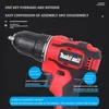 Boormachine Cordless Drill Electric Screwdriver Power Driver Borstless Hand Drill 18V DIY Laddningsbar för batteri 3/8 tum