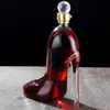 Bar Tools 750 ml High Heels Form Crystal Whisky Decanter Glass Red Wine Bottle Woman's Gift Brandy Champagne Glasses for Family Home 230612