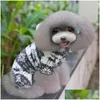 Dog Apparel Winter Pet Clothes Small Coat Hoodies Puppy Fashion Warm Coral Fleece Reindeer Snowflake Jacket Bc Bh0984 Drop Delivery Dhd5K