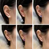 Stud XF800 REAL Natural Freshwater Pearl Stud örhängen Pure AU750 18K Gold Stud Needle For Women's Wedding Fine Jewelry Gift E513 230612