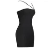 Vestidos casuais Est Fashion Feminino Sexy Backless Oco Out Short Bodycon Bandage Dress Diamante Enfeitado Club Vestido de festa à noite 2023Verão