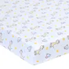 Conjunto de lençóis de berço para bebês e crianças pequenas em conjunto protetor de colchão de algodão Muslinlife tamanho de lençol de bebê 230613