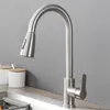 Bathroom Sink Faucets Black Kitchen Faucet Cold Water Mixer Crane Tap Sprayer Stream Rotation Sink Tapware Wash For Kitchen Pull Out 230612