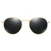 Peekaboo retro runde sonnenbrille männer uv400 2019 sommer polarisierte sonnenbrille männlich fahren metallrahmen gold schwarz grün Y20061987484252r