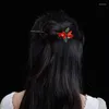 ヘアクリップモルコペラ中国手作りジェイドフラワーウッドスティックアクセサリーチャイニーズスタイルの女性バンケットウェディングヘアピンスティックガールズ